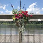 Collinsville, CT - bridge decorated with flowers