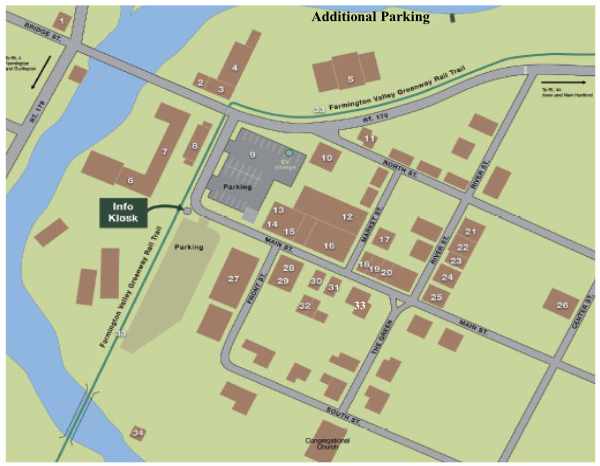 Christmas 2023 Friday Map Map of Collinsville Main Street area.
